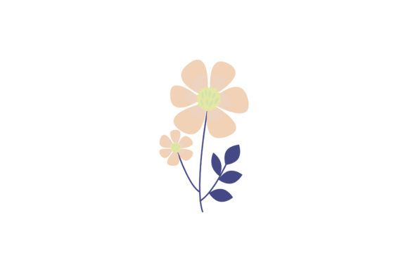 Boho Color Floral Plant Illustration-07: A Free Graphics Asset for Local Branding