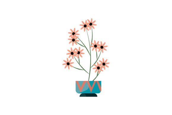 Boho Color Floral Plant Illustration-18 for Freebies and Graphics