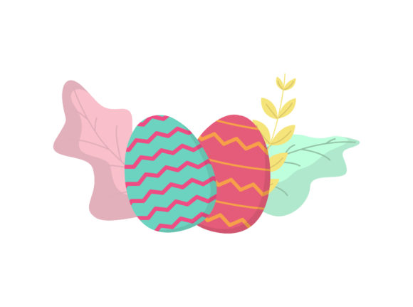 Easter Eggs Tosca Red Floral Vector Review