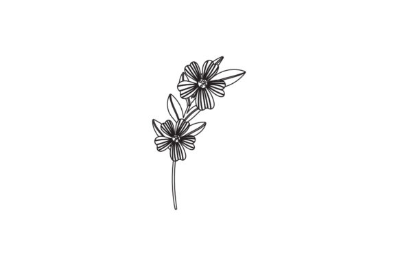 Floral Design Flowers Line Style Graphics Freebie Review