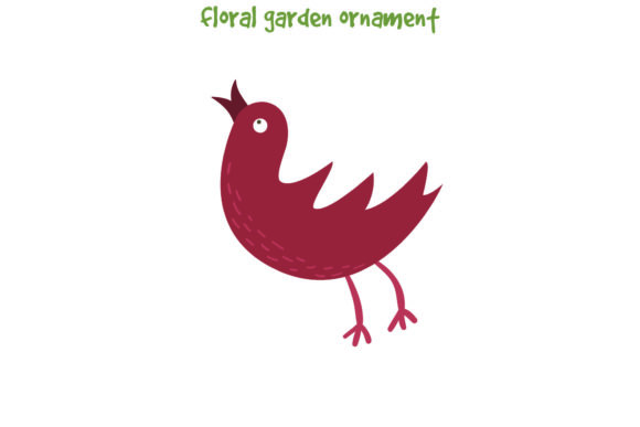 Floral Flower Garden Tree - Bird Graphics and Illustrations Review