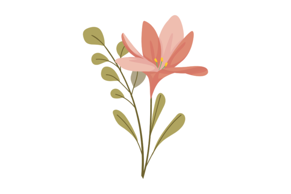 Floral Texture Style Graphics for Illustrations