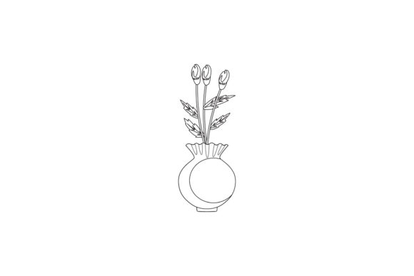 Flowers Art Floral Line Style Graphics Freebie Review