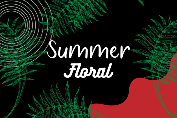Frame Floral Tropical Summer Background - A Graphic Design Asset Review