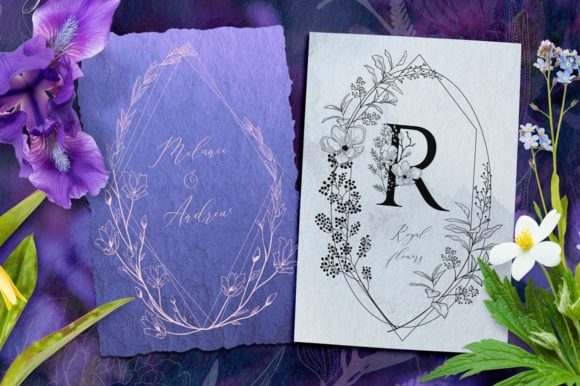 Geometric Floral Frames and Dividers Review