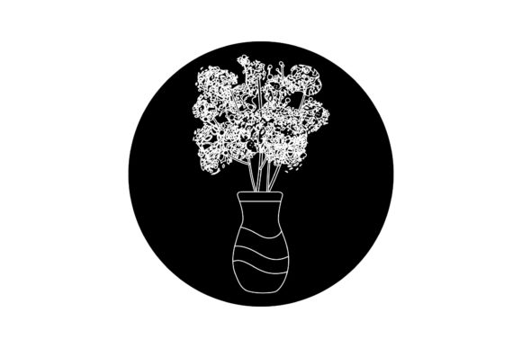 Icons Floral White Line Style Graphics Freebie Review