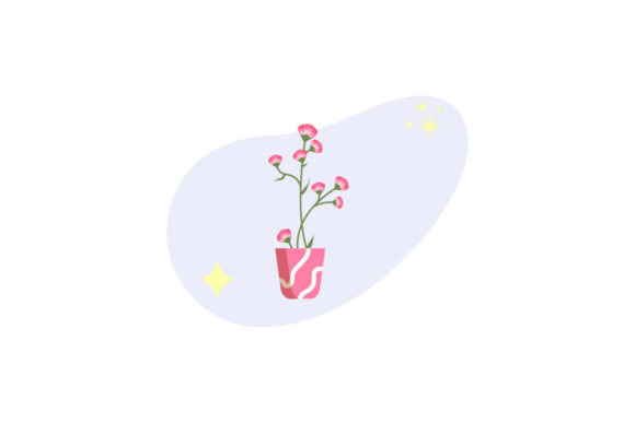 Liquid Shape Floral Design Decorative Graphics and Illustrations