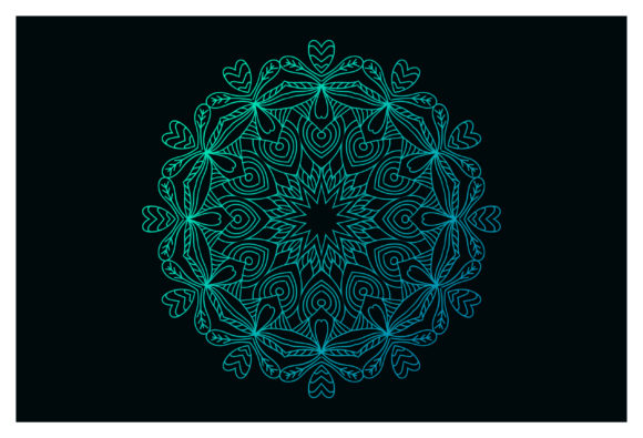Mandala Vector Floral Oriental Coloring Graphics and Illustrations Review