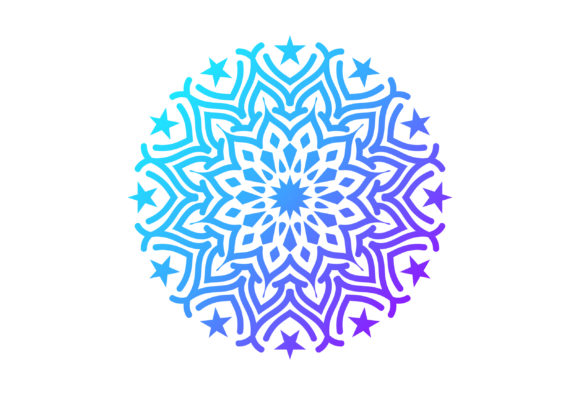 Stylized Mandala Floral Vector Design Graphics and Illustrations Review