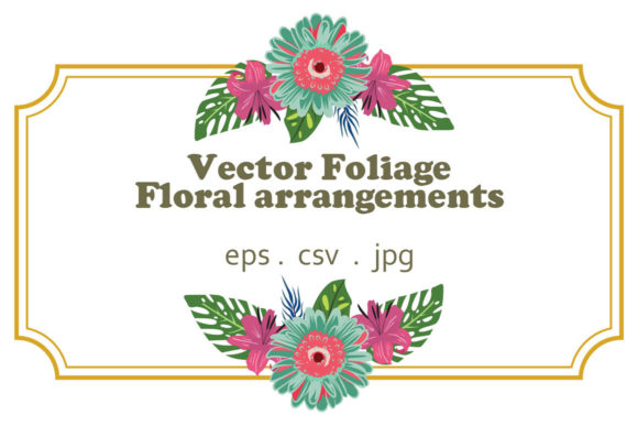 Vector Floral Foliage Graphic Set 27: Premium Graphics and Illustrations for Modern Brands