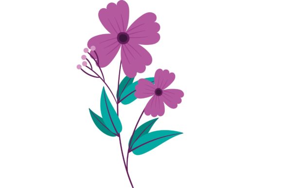 Watercolor Flower Illustration for Graphic Design Projects